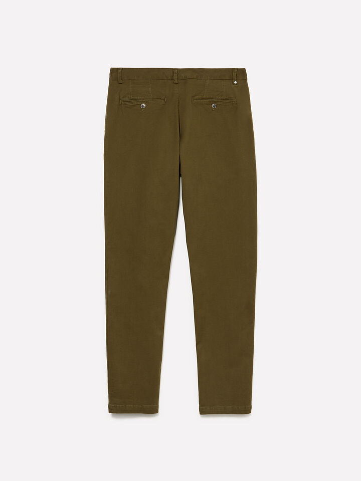 Pantaloni Chino verde oliva - pantaloni chino da uomo - Verde oliva | Sisley image number 2